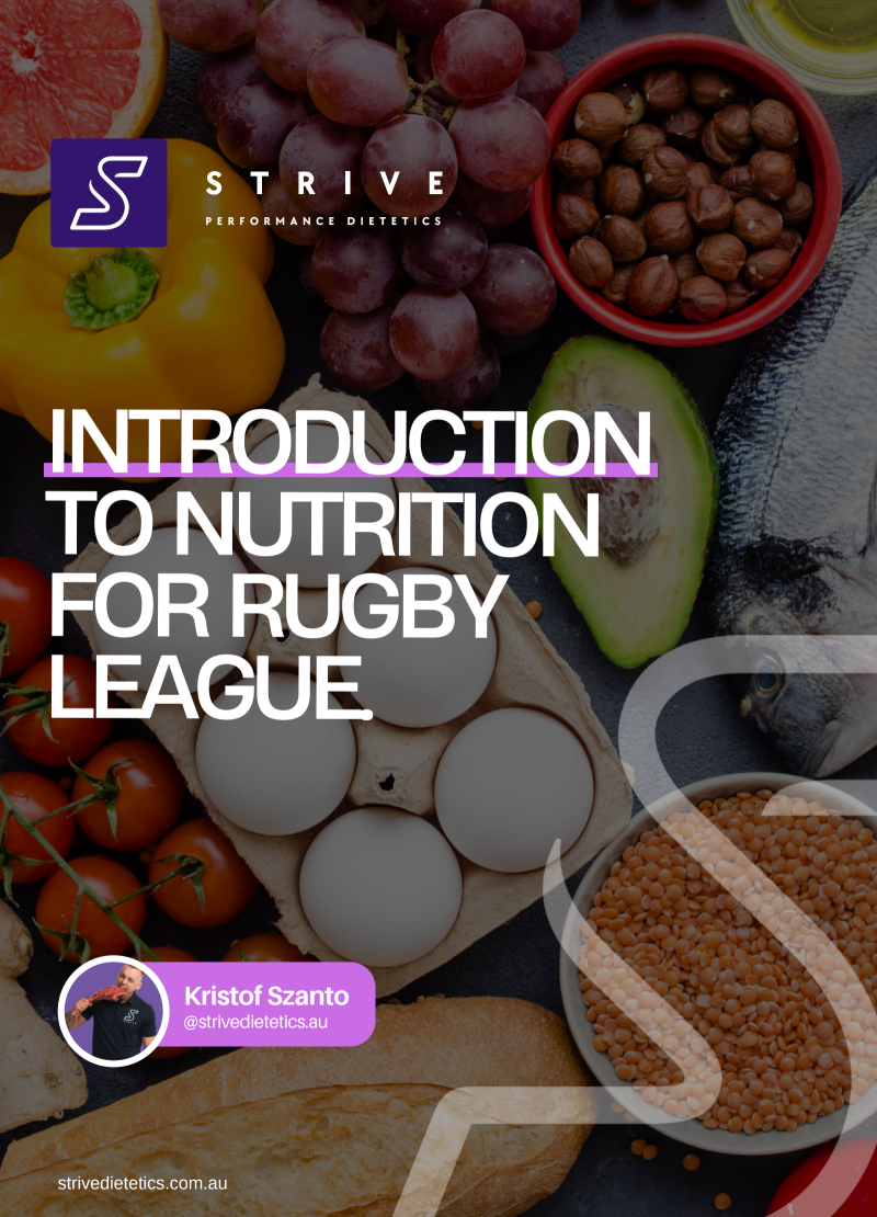 Nutrition for Rugby League E-Book – Strive Dietetics